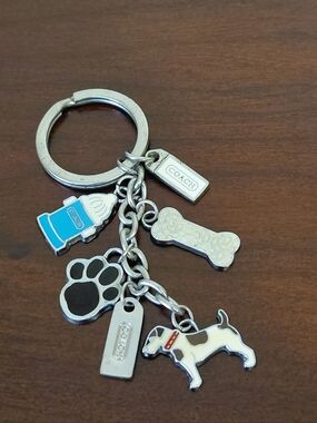 Coach Terrier Dog Charms Keychain